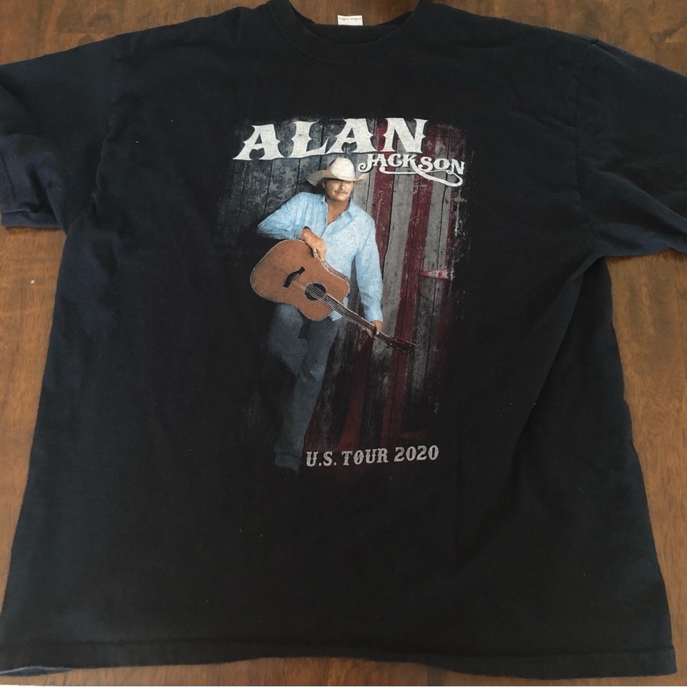 Gildan Black Alan Jackson U.S. Tour 2020 Graphic Tee